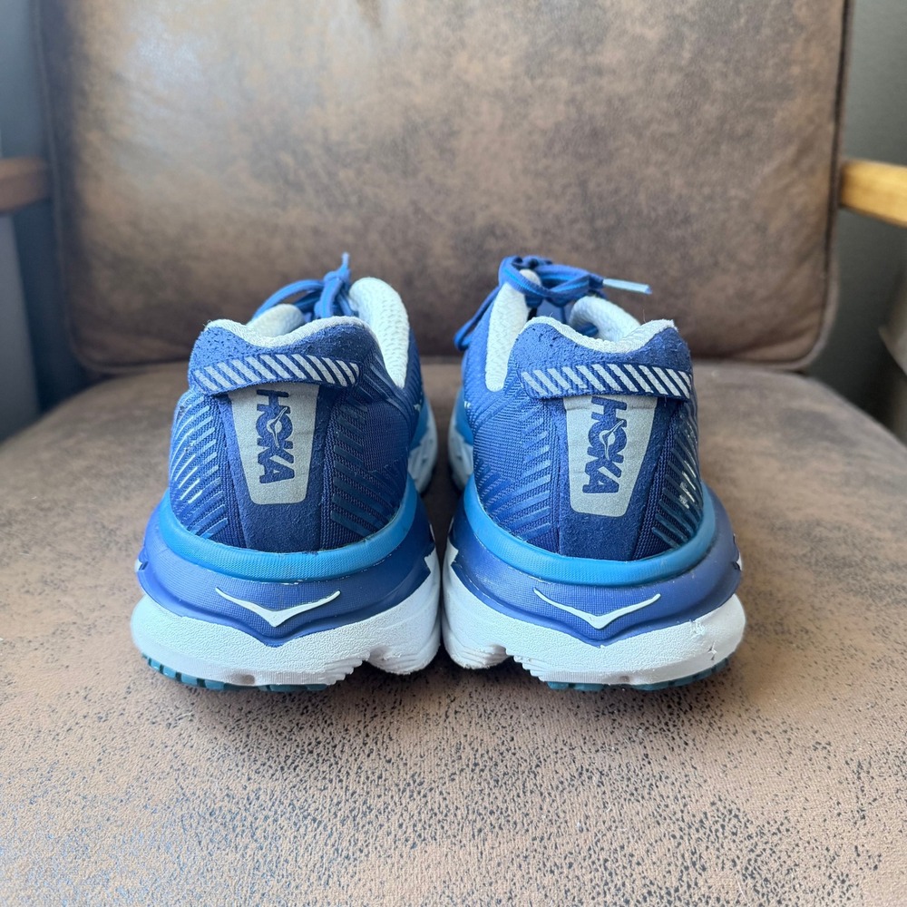 Hoka One One Bondi 5 Mens Running Shoes Blue Activewear 1014757 BTWH Size 13 - Picture 5 of 8
